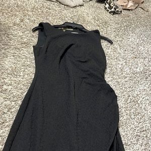 Black fitted dress